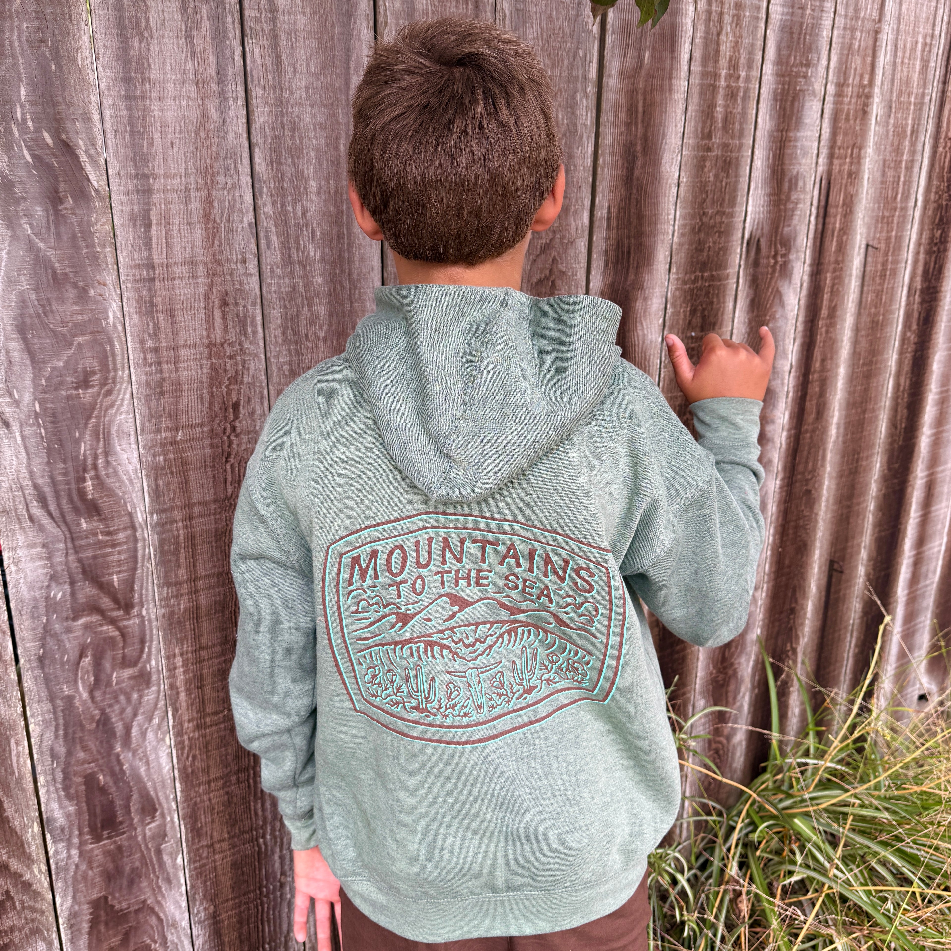 Mountains to the Sea Kid's Hoodies