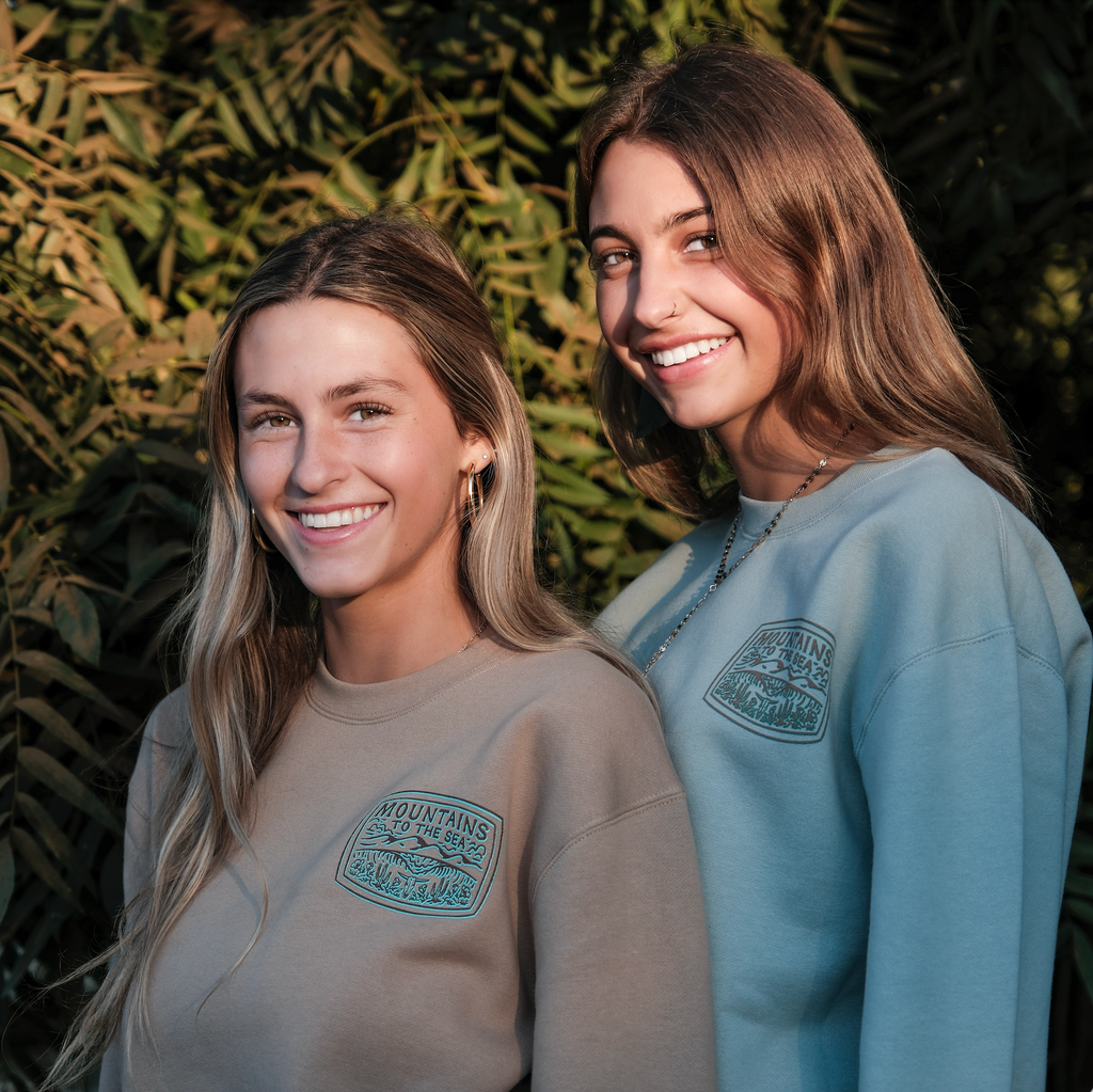 Mountains to the Sea Sand Crewneck