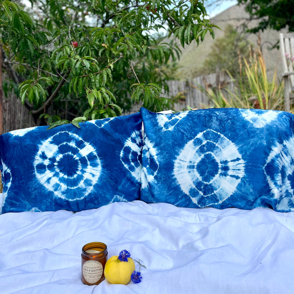 Silk Pillowcase Set (indigo)