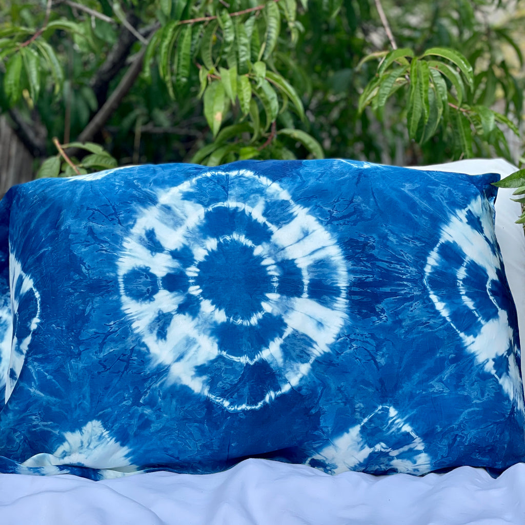 Silk Pillowcase Set (indigo)